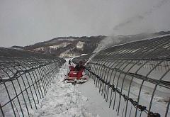 除雪作業風景の画像