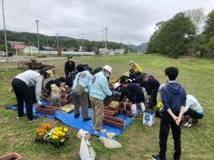 花壇整備の画像