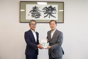 横浜市副市長への挨拶風景
