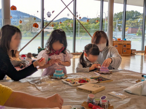 ケーキの小物入れ
