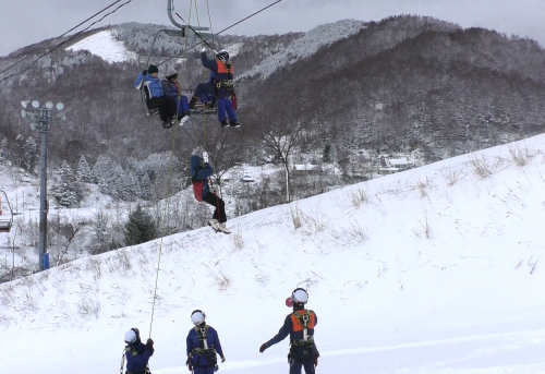 リフト救助訓練2